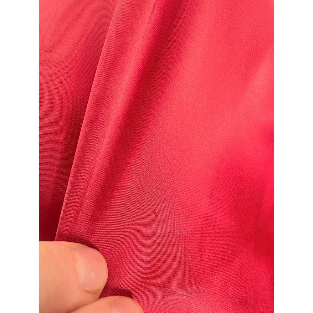 NWT Zara Red Satin One Shoulder Long Sleeve Mini Dress Plus Size XXL - Picture 7 of 13